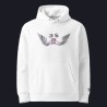Angel unisex hoodie with embroidery